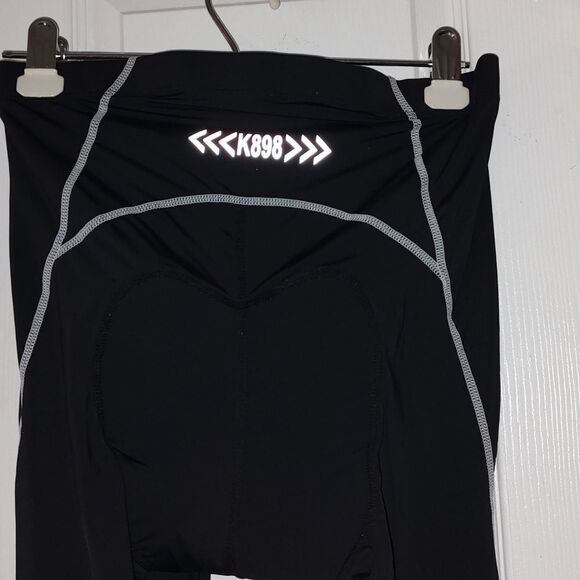 K898  black cycling pants  SZ M NWT - Picture 5 of 7